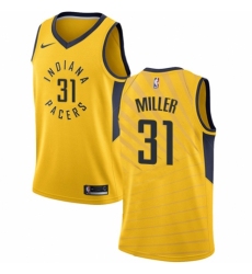 Women's Nike Indiana Pacers #31 Reggie Miller Authentic Gold NBA Jersey Statement Edition