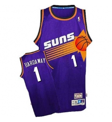 Men's Adidas Phoenix Suns #1 Penny Hardaway Authentic Purple Throwback NBA Jersey