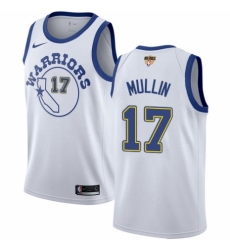 Youth Nike Golden State Warriors #17 Chris Mullin Swingman White Hardwood Classics 2018 NBA Finals Bound NBA Jersey