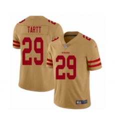 Women's San Francisco 49ers #29 Jaquiski Tartt Limited Gold Inverted Legend Football Jersey