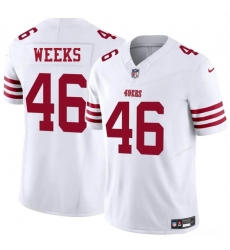 Men's San Francisco 49ers #46 Jon Weeks White 2025 F.U.S.E. Vapor Untouchable Limited Football Stitched Jersey