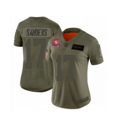 Women's San Francisco 49ers #17 Emmanuel Sanders Limited Camo 2019 Salute to Service Football Jersey