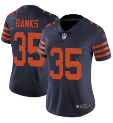 Women's Nike Chicago Bears #35 Johnthan Banks Navy Blue Alternate Vapor Untouchable Limited Player NFL Jersey