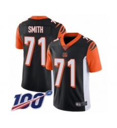 Men's Cincinnati Bengals #71 Andre Smith Black Team Color Vapor Untouchable Limited Player 100th Season Football Jersey