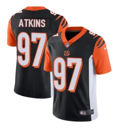 Men's Nike Cincinnati Bengals #97 Geno Atkins Vapor Untouchable Limited Black Team Color NFL Jersey