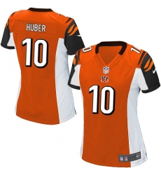 Women's Nike Cincinnati Bengals #10 Kevin Huber Game Orange Alternate NFL Jersey