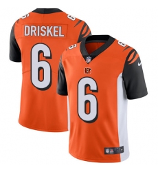 Men's Nike Cincinnati Bengals #6 Jeff Driskel Vapor Untouchable Limited Orange Alternate NFL Jersey