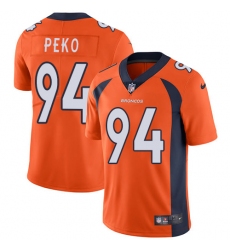 Men's Nike Denver Broncos #94 Domata Peko Orange Team Color Vapor Untouchable Limited Player NFL Jersey