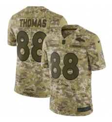 Men's Nike Denver Broncos #88 Demaryius Thomas Limited Camo 2018 Salute to Service NFL Jersey