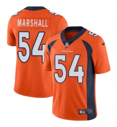 Youth Nike Denver Broncos #54 Brandon Marshall Orange Team Color Vapor Untouchable Limited Player NFL Jersey