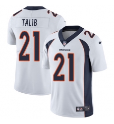 Youth Nike Denver Broncos #21 Aqib Talib White Vapor Untouchable Limited Player NFL Jersey