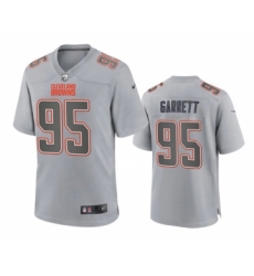 Men's Cleveland Browns #95 Myles Garrett Gray Atmosphere Fashion Stitched Game Jersey Men's Cleveland Browns #95 Myles Garrett Gray Atmosphere Fashion Stitched Game Jersey