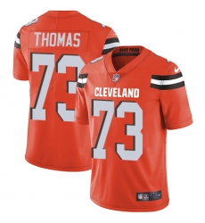 Men's Nike Cleveland Browns #73 Joe Thomas Orange Alternate Vapor Untouchable Limited Player NFL Jersey