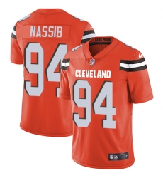 Men's Nike Cleveland Browns #94 Carl Nassib Orange Alternate Vapor Untouchable Limited Player NFL Jersey