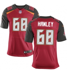 Men's Nike Tampa Bay Buccaneers #68 Joe Hawley Elite Red Team Color NFL Jersey
