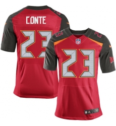 Men's Nike Tampa Bay Buccaneers #23 Chris Conte Elite Red Team Color NFL Jersey