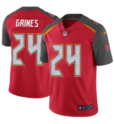 Men's Nike Tampa Bay Buccaneers #24 Brent Grimes Red Team Color Vapor Untouchable Limited Player NFL Jersey