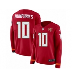 Women's Nike Tampa Bay Buccaneers #10 Adam Humphries Limited Red Therma Long Sleeve NFL Jersey