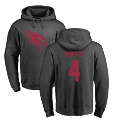 NFL Nike Arizona Cardinals #4 Phil Dawson Ash One Color Pullover Hoodie