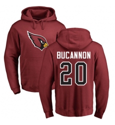 NFL Nike Arizona Cardinals #20 Deone Bucannon Maroon Name & Number Logo Pullover Hoodie