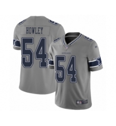 Women's Dallas Cowboys #54 Chuck Howley Limited Gray Inverted Legend Football Jersey