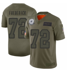 Youth Dallas Cowboys #72 Travis Frederick Limited Camo 2019 Salute to Service Football Jersey