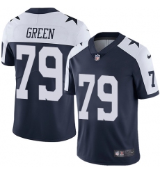 Youth Nike Dallas Cowboys #79 Chaz Green Navy Blue Throwback Alternate Vapor Untouchable Limited Player NFL Jersey