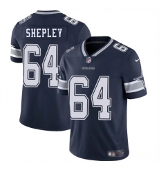 Men's Dallas Cowboys #64 Dakoda Shepleys Navy Blue 2025 Vapor Untouchable Limited Football Stitched Jersey