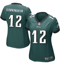 Women's Nike Philadelphia Eagles #12 Randall Cunningham Game Midnight Green Team Color NFL Jersey