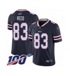 Youth Buffalo Bills #83 Andre Reed Limited Navy Blue Inverted Legend 100th Season Football Jersey