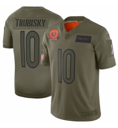 Youth Chicago Bears #10 Mitchell Trubisky Limited Camo 2019 Salute to Service Football Jersey