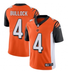 Men's Nike Cincinnati Bengals #4 Randy Bullock Vapor Untouchable Limited Orange Alternate NFL Jersey