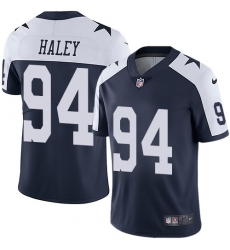 Youth Nike Dallas Cowboys #94 Charles Haley Navy Blue Throwback Alternate Vapor Untouchable Limited Player NFL Jersey