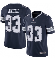 Men's Nike Dallas Cowboys #33 Chidobe Awuzie Navy Blue Team Color Vapor Untouchable Limited Player NFL Jersey