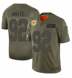 Youth Green Bay Packers #92 Reggie White Limited Camo 2019 Salute to Service Football Jersey